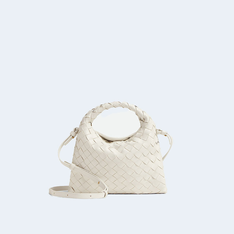 보테가 베네타 미니 홉 화이트